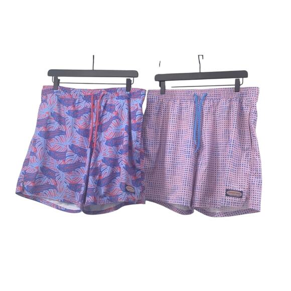 Lot (2): Vineyard Vines Men's Swim trunks Shorts Large - Picture 1 of 11